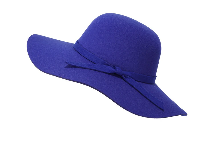 

[DINGDNSHOW] Fashion Fedora Hat Vintage Wool Soft Women Ladies Floppy Wide Brim Cloche Adult Elegant Winter Hat
