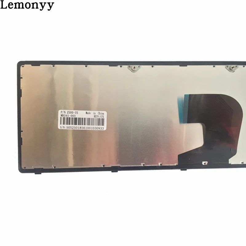 Новая клавиатура США для lenovo Ideapad Z500 Z500A Z500 Z500G P500 US клавиатура для ноутбука с серебристой рамкой без подсветки