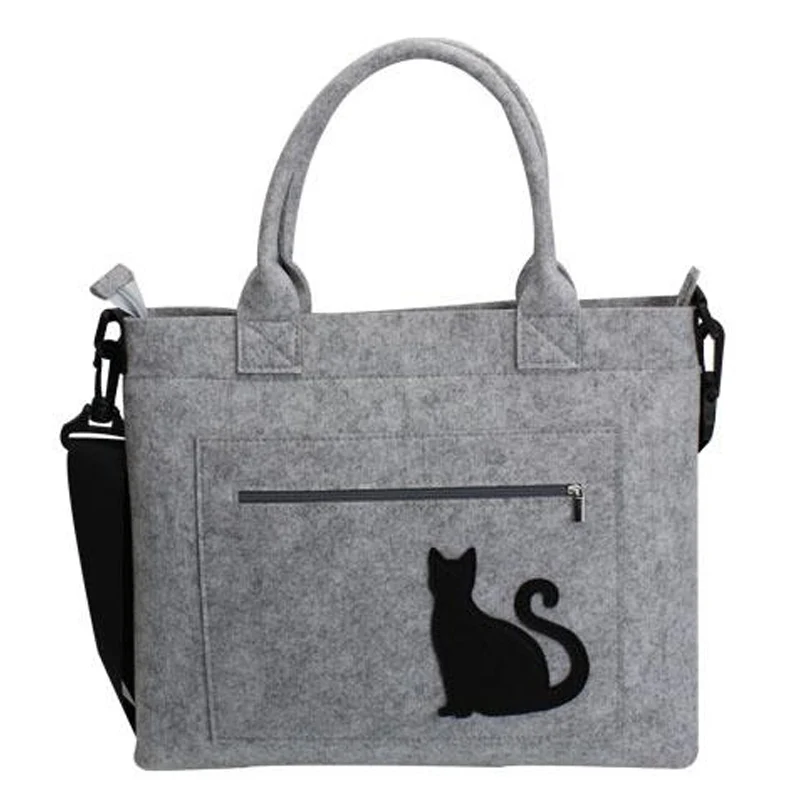Сумка через плечо для ноутбука из фетра с кошкой Macbook ACER Asus DELL 15 6 дюйма|shoulder bags|bag