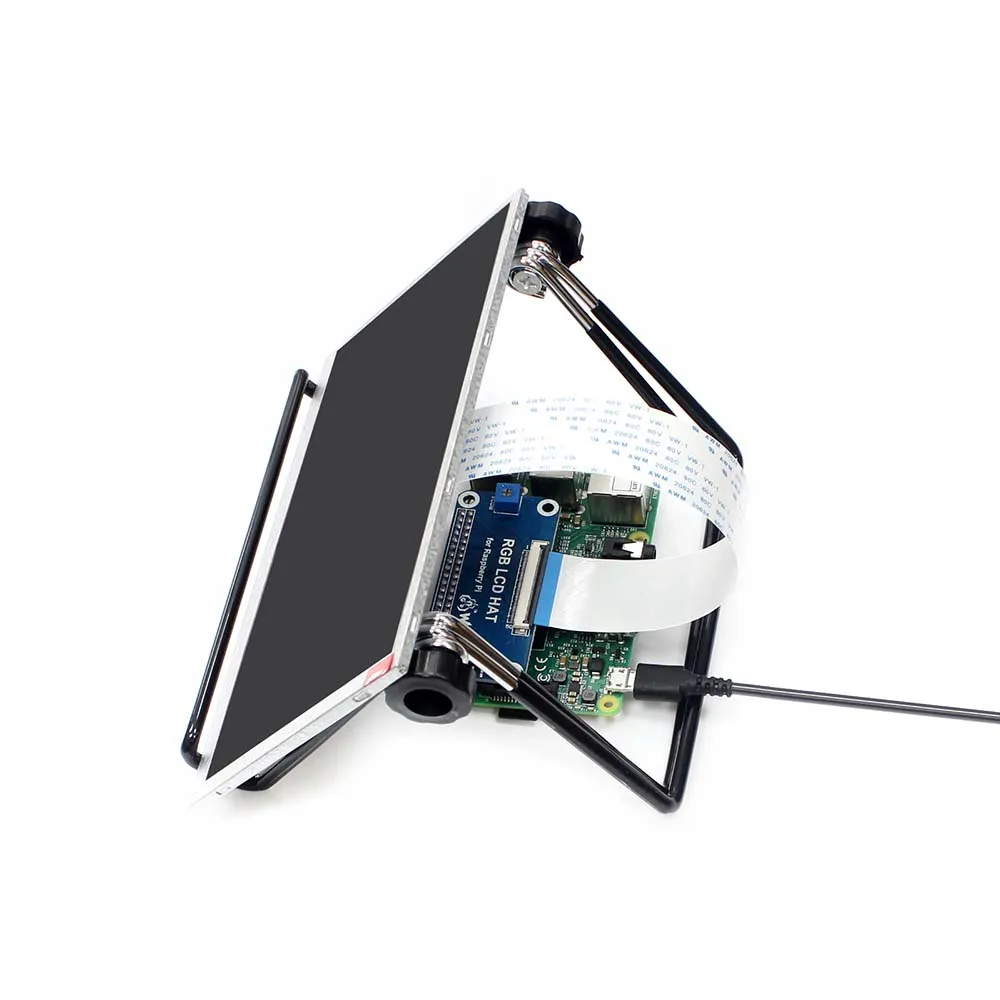 7-дюймовый IPS-дисплей для Raspberry Pi интерфейс DPI no Touch 1024x600 совместим с 2B/3B/Zero W |