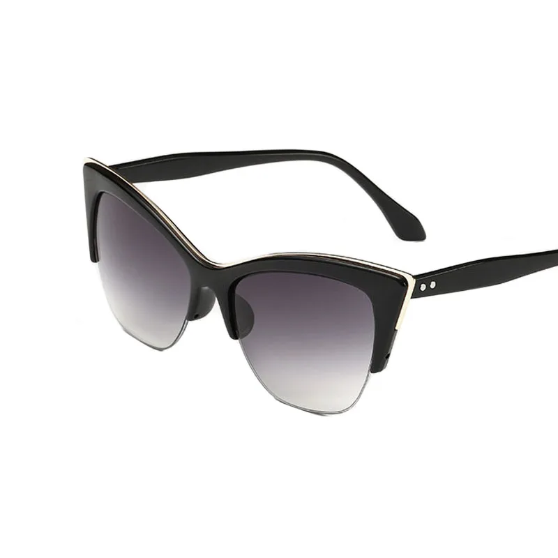 

Новинка 2016, солнцезащитные очки в полуоправе кошачий глаз, женские летние солнцезащитные очки, брендовые дизайнерские очки, солнцезащитные...