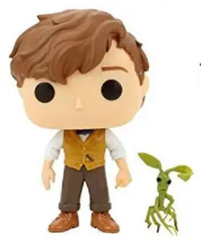 Newt10 with box Фильм Гарри Поттер Гермиона Рон Добби Луна персонажи Ньют 10 см Виниловая кукла Фигурка Коллекция Модель игрушки - Цвет: Newt10 with box