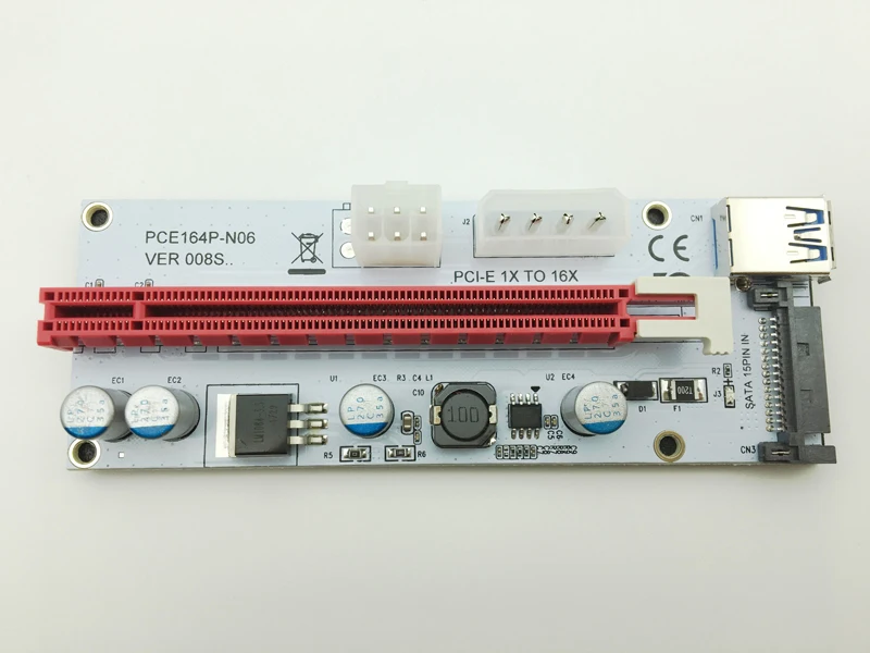 Адаптер для майнинга Bitcoin Miner Antminer кабель передачи данных BTC Mining White 008S NGFF M.2 PCIE PCI E 1X