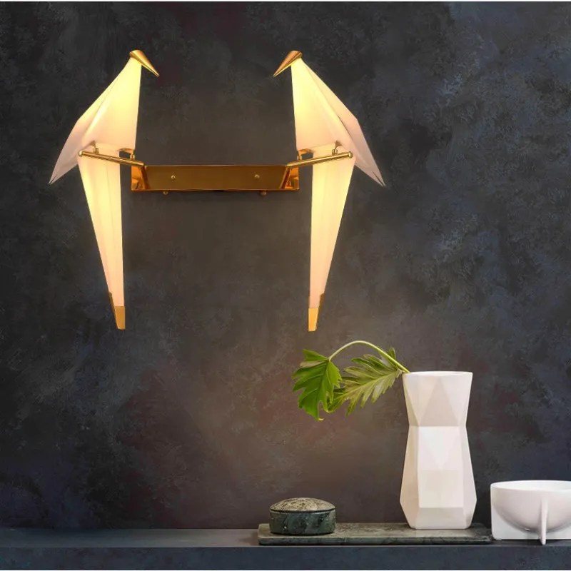 

Nordic Modern Parlor LED Wall Lights Creative Parrot Decoration Lamp Bedside Restaurant Balcony Wall Sconce Kid room Lamp