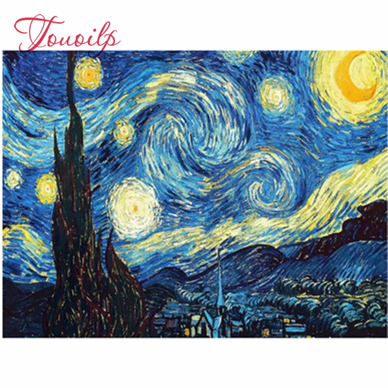 Touoilp 5D DIY Diamond Painting landscape Embroidery tree Cross Stitch Round Square Rhinestone Mosaic Home decor gift |