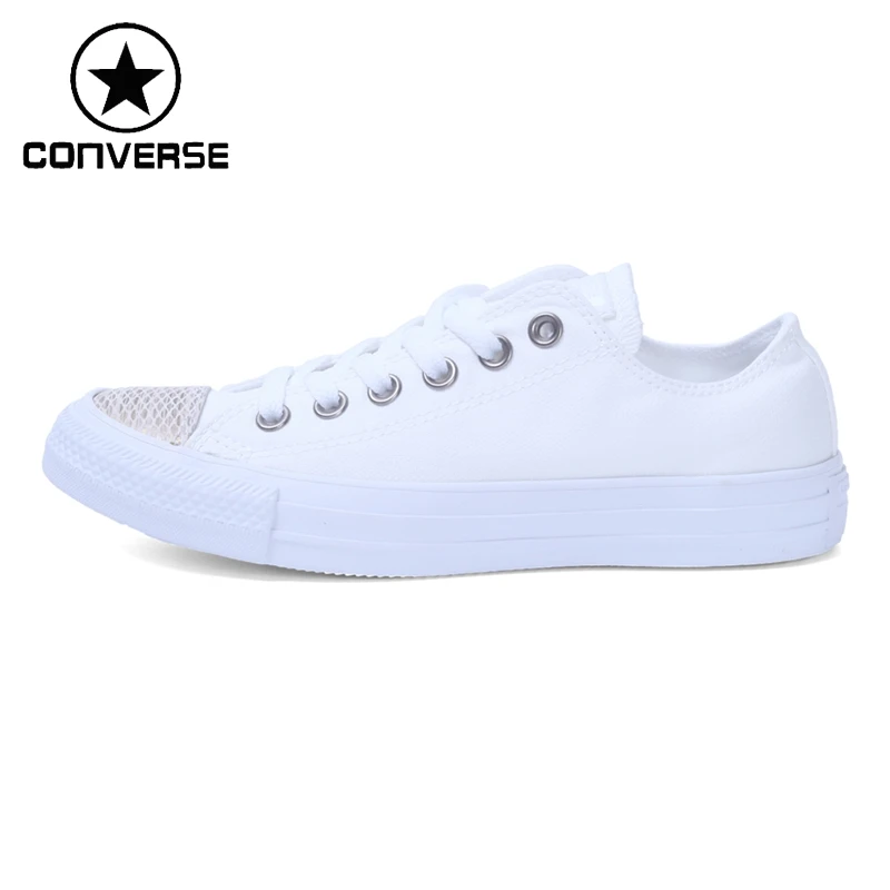Оригинальный Новинка 2017 Converse Для женщин низкий Топ Обувь для скейтбординга холст
