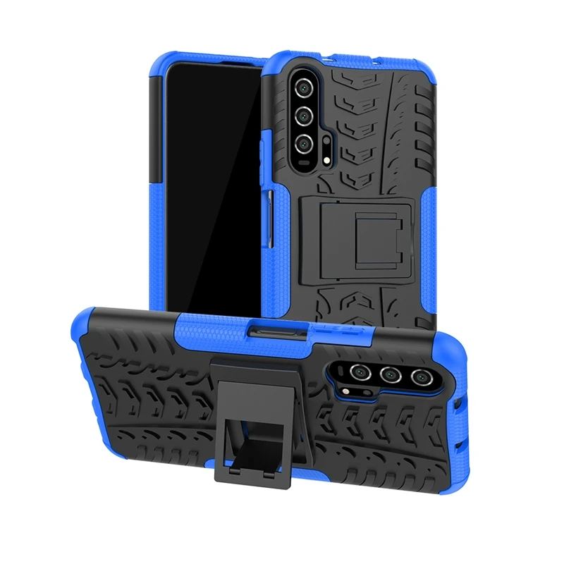 Rugged Phone Cases For Honor 20 Case Pro Lite i 20i Armor Stand Cover Huawei View V20 Bumper |