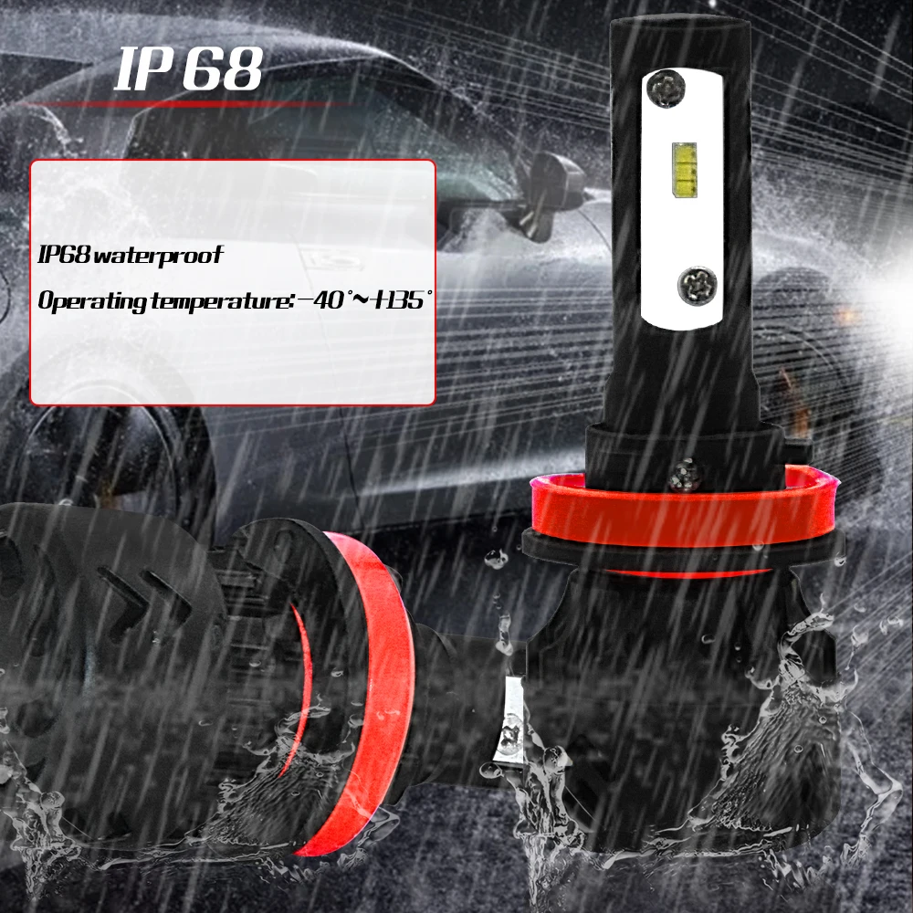 CROSSFOX 12V 24V Автомобильные фары H7 светодиодный H11 9006 HB4 HB3 9005 H1 светодиодный H11 H9 H8 Lumi светодиодный s зэс фары лампы авто лампы 6000K