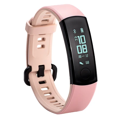 Умный Браслет huawei Honor Band 3, монитор сердечного ритма для плавания Honor 3, цветной браслет, водонепроницаемый фитнес-трекер - Цвет: Pink