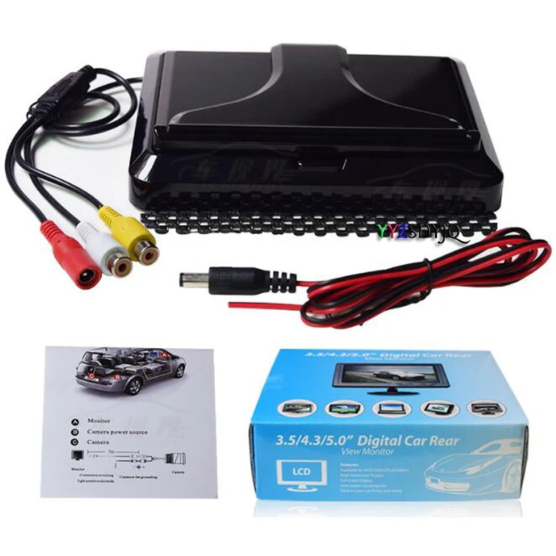 Newest Wireless 5 Inch TFT LCD Car Folding Monitor Screen For Reverse Camera Parking System assistance YYZSDYJQ |