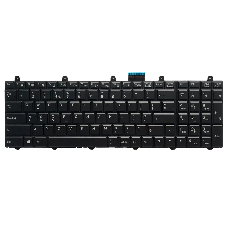 Английская клавиатура для ноутбука с подсветкой Clevo P157SM P177SM P375 P751ZM черный V132150BK1 |