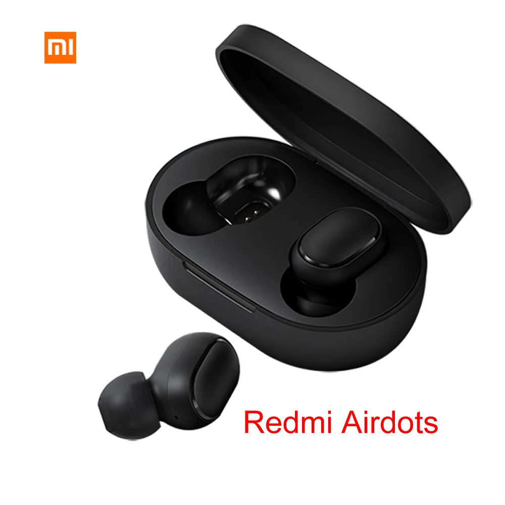 Для Xiaomi Redmi Airdots TWS Bluetooth 5,0, беспроводные наушники с шумоподавлением, управление с микрофоном, управление громкой связью AI