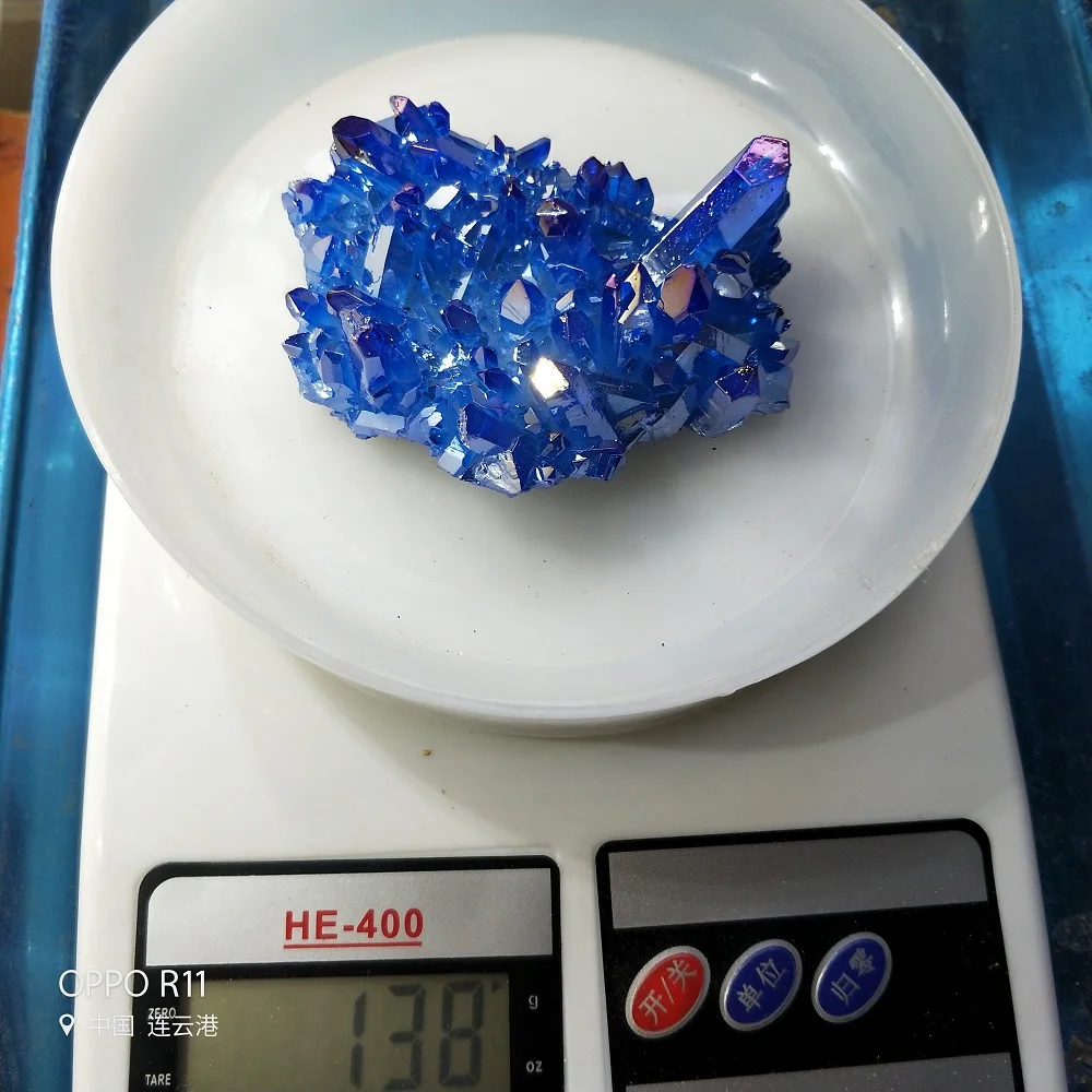 

Beautiful Aura Crystal Cluster Angel Aura Titanium Quartz Crystal Specimen Minerals You Receive Will Be The Same As The Picture