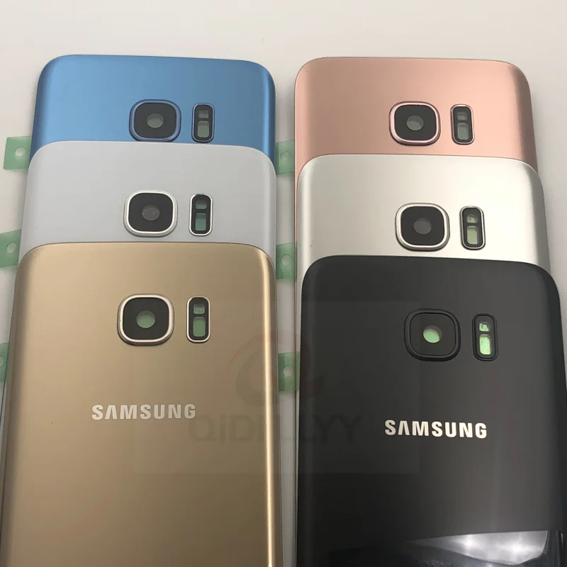 Стеклянная крышка для SAMSUNG Galaxy S7 G930F Edge G935F задняя батарейного отсека оригинальная