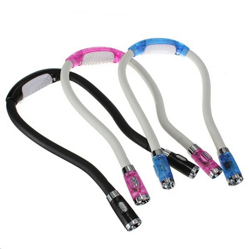IVYSHION мини лампа для чтения гибкая Handsfree Led Шея объятие свет книга Новинка ночник