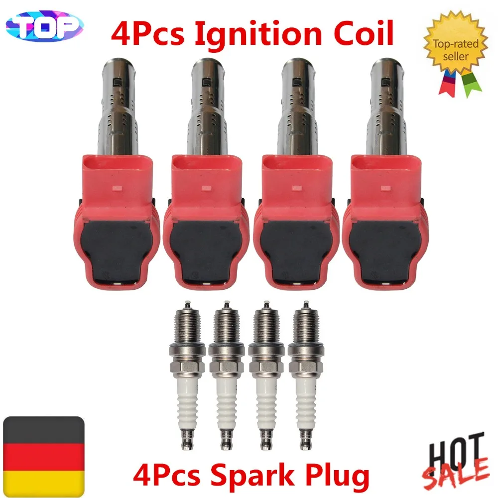 Набор свечей зажигания AP01 для Audi TT Q5 Allroad A5 A4 A3 VW Passat Jetta Golf/GTI/Rabbit Eos CC Beetle Touareg|set 4|set