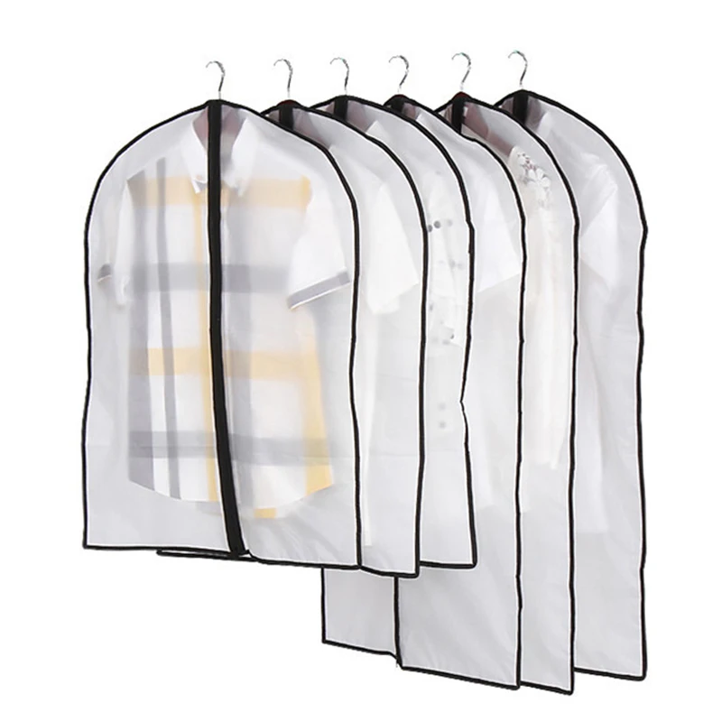 

2020 Hot Sale Transparent Clothes Dust Case Garment Suit Coat Organizer Cover for Home Wardrobe Storage Protect Bag B010