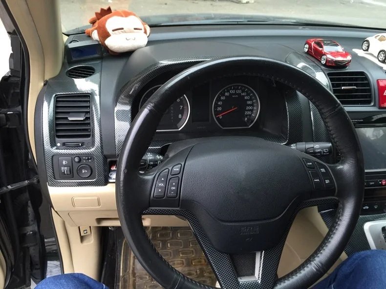 Декоративная крышка из углеродного волокна ABS для автомобиля, подходит для Honda CRV 2007 2008 2009 2010, аксессуары для стайлинга автомобилей