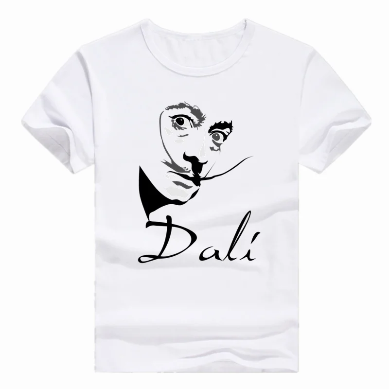 Футболка азиатского размера с принтом Salvadore Dali Tribute футболка коротким рукавом и