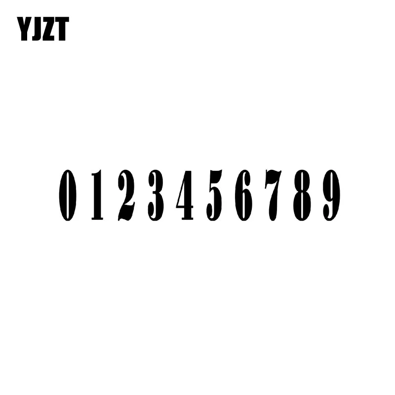 

YJZT 20 см * 3,6 см индивидуальный номер телефона 0123456789 виниловый высококачественный автомобильный фонарь