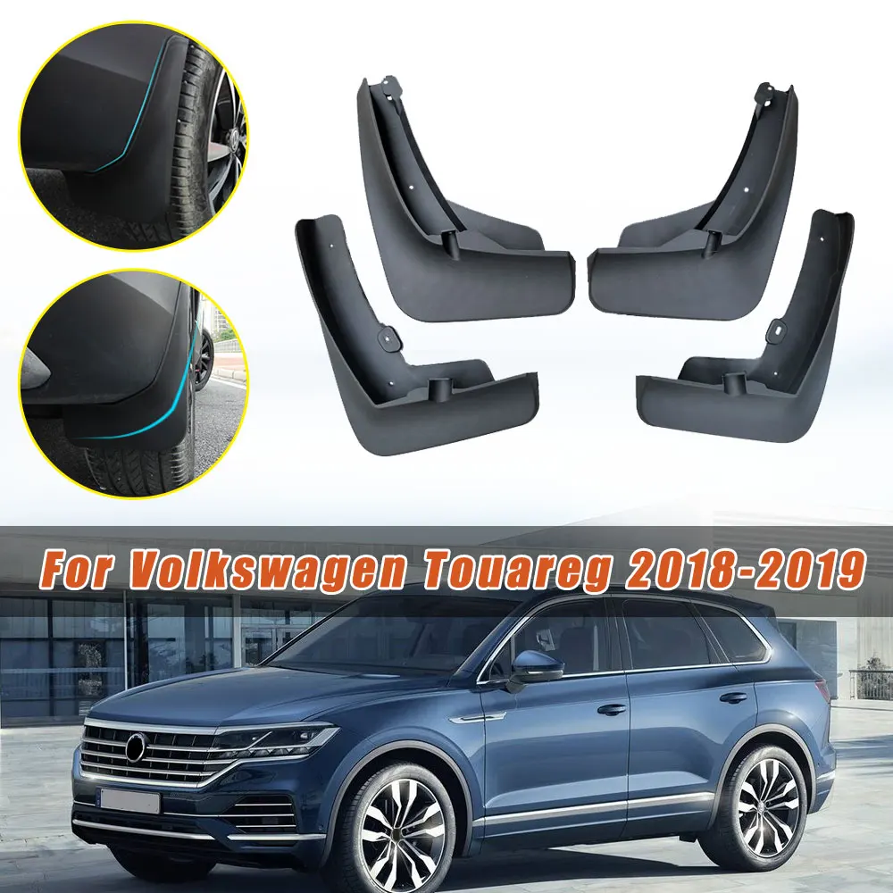 Брызговики для VOLKSWAGEN VW Touareg Mk1 Mk2 2004-2018 защитные отражающие предупреждающие