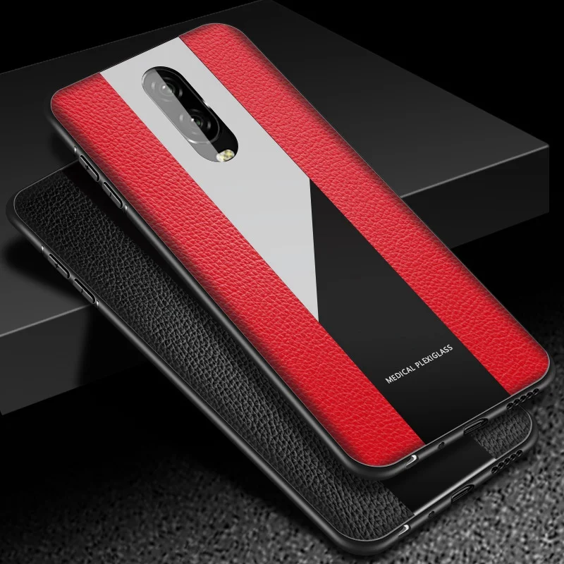 Кожаный чехол для Oneplus 6T 6 Funda силиконовый ударопрочный Роскошный телефона One Plus 6t