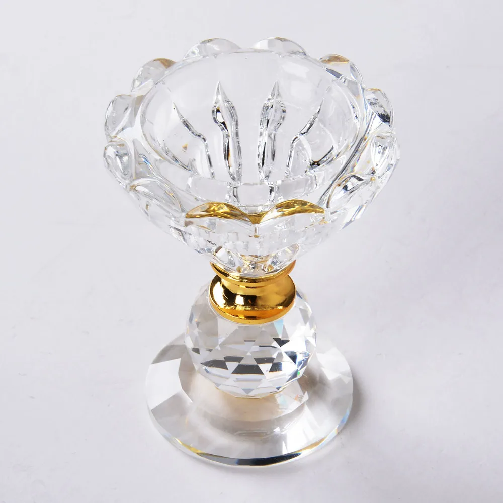 Портативный классический подсвечник из хрустального стекла подставка с