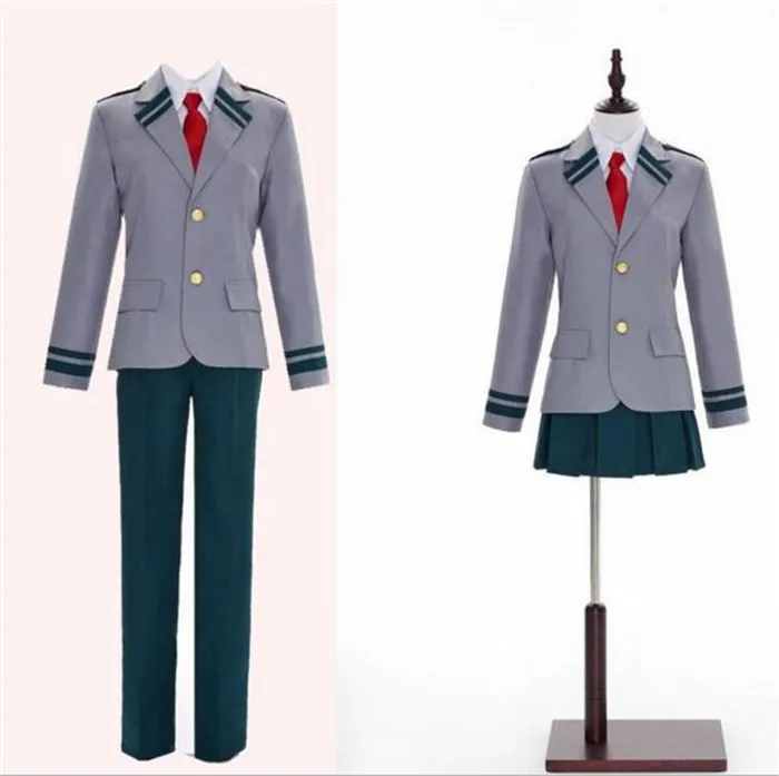 Boku no Hero OCHACO URARAKA Midoriya Izuku костюмы для косплея My academic AsuiTsuyu Yaoyorozu Momo с рубашкой +