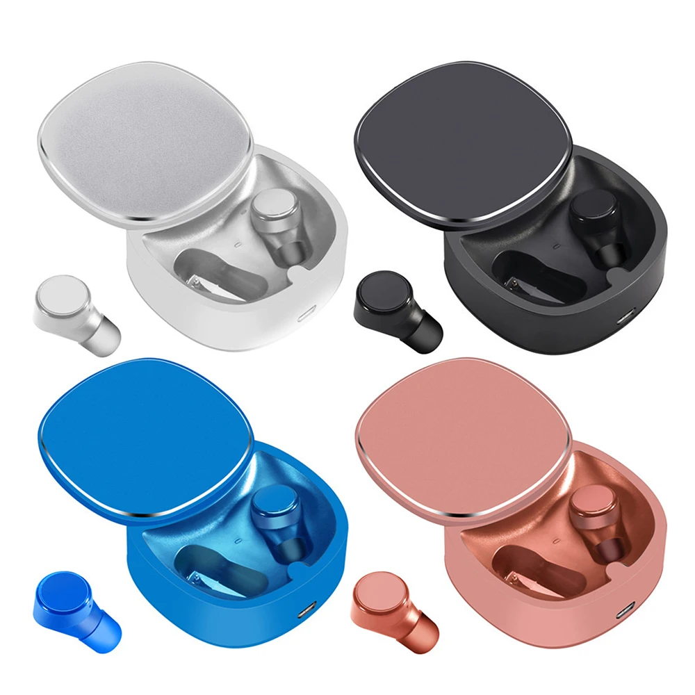 LYMOC Mini TWS беспроводные наушники 5,0 Bluetooth гарнитуры сенсорное управление наушники Realtek чип с поворотной зарядной коробкой двойной микрофон