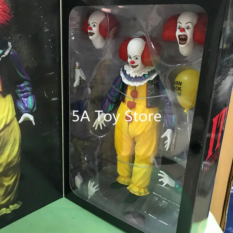 Экшн-фигурка клоуна Стивена Кинга NECA IT из фильма пеннивайз Джокер 1990