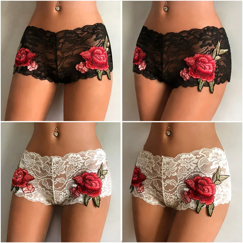 Новинка, женское кружевное сексуальное нижнее белье с дырочками, Babydoll, трусы, Бандажное нижнее белье, популярное женское нижнее белье, черное, белое, дышащие трусы