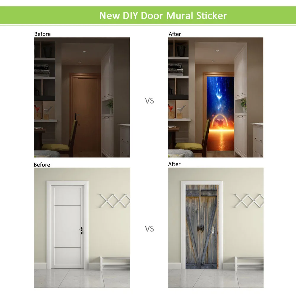 Креативные 3D цветы двери Стикеры домашний декор настенные наклейки сделай сам