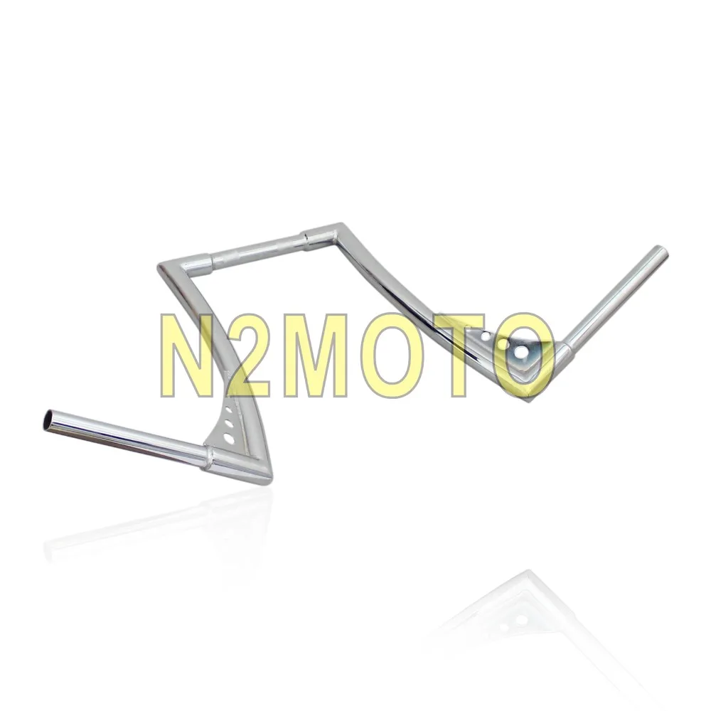 Хром Кафе Racer 1" Rise APE вешалка руль Drag 1-1/4" Жир Бар для Harley Touring Dyna Softail на заказ Sportster классический