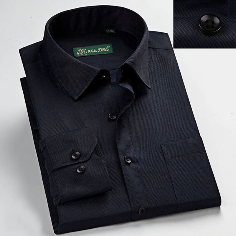 Классические Полосатые мужские рубашки с длинным рукавом деловые официальные