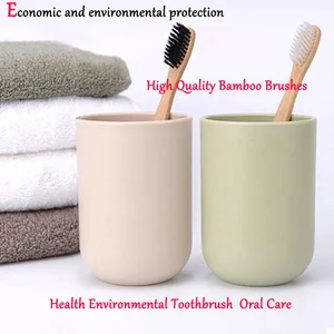 Мягкие бамбуковые щетки среднего размера, Экологичная зубная щетка для ухода за полостью рта, мягкие Экологичные щетки bambu высокого качества, 1 шт.