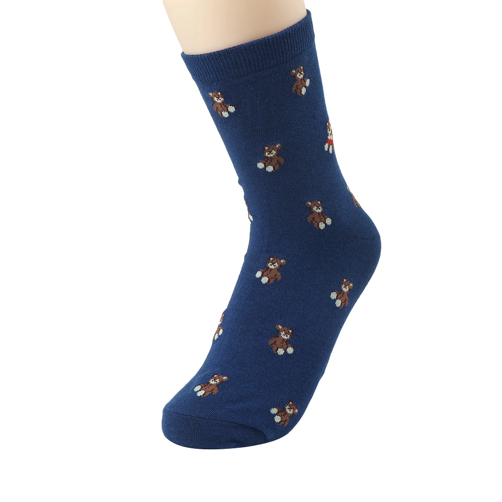 Женские хлопковые короткие носки с принтом животных повседневные в стиле