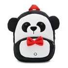 Детский маленький школьный рюкзак, милый мультфильм панда дизайн, мягкий плюш для маленьких девочек, детский сад, дети, школьные сумки