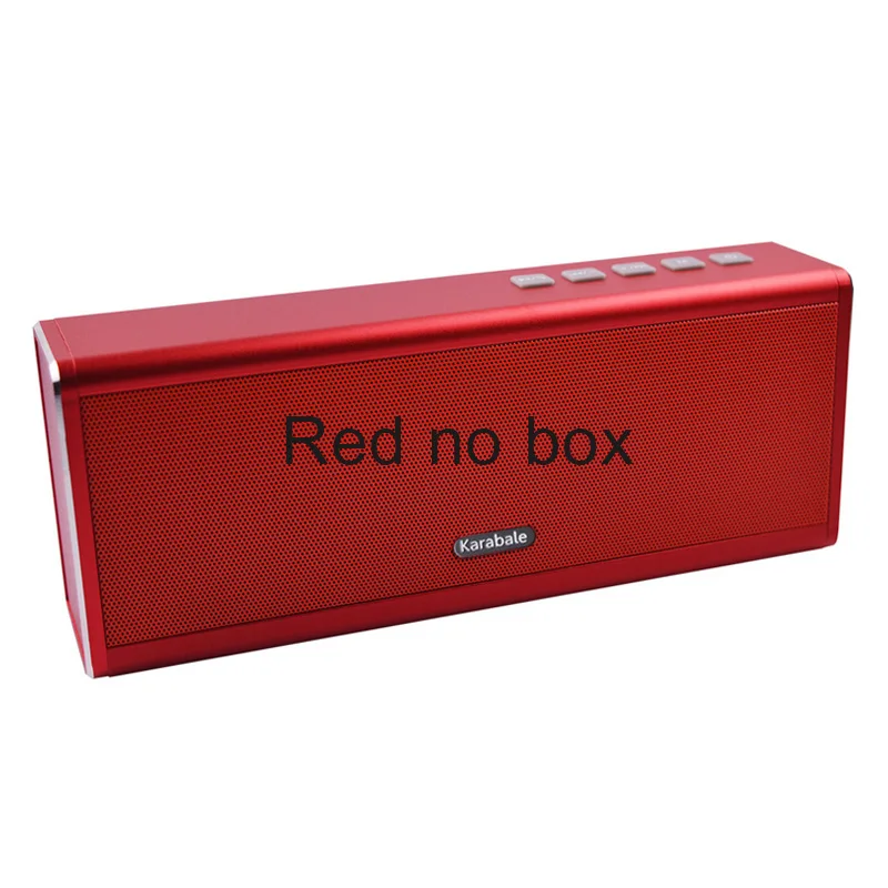 Red no box Karabale, портативный Bluetooth динамик, caixa de som, супер бас, 4400 мА/ч, внешний аккумулятор, настольный, автомобильный, HIFI динамик, бумбокс, Handfree MIC - Цвет: Red no box