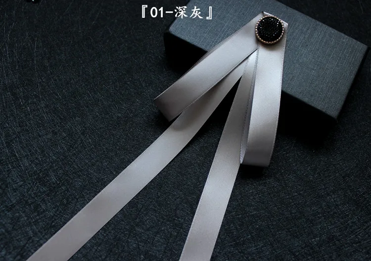 i-Remiel New Fashion Rhinestone School Uniform Bow Tie for Girl Boy Dress Bowtie Lapel Pin Badge Shirt Collar Accessories