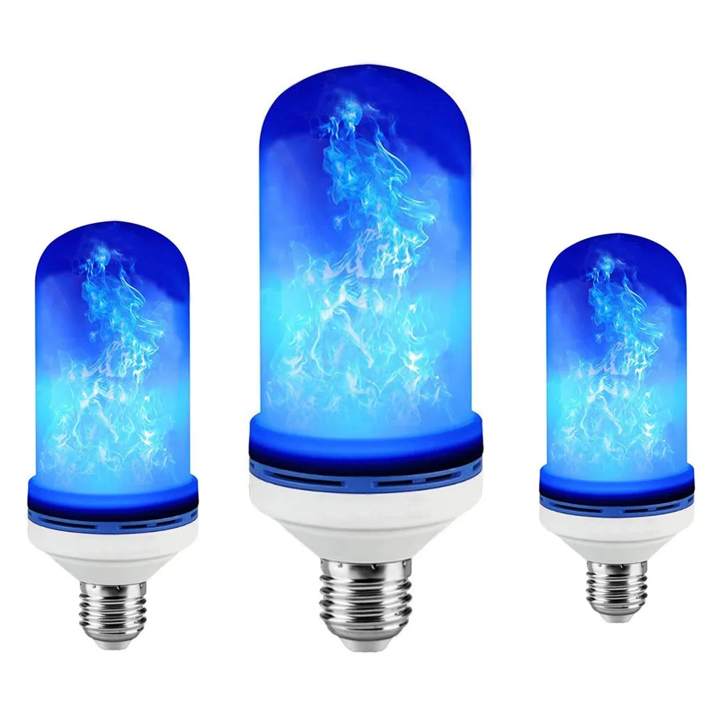 

zjright 2pcs 9W E27 Flame Bulb with Gravity sensor 85-265V LED Flame Effect Fire Light Bulbs Flickering Emulation Decor LED Lamp