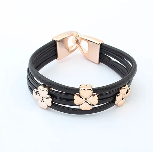 Min. order $10(Mix order) Fashion a clover bracelet European and American fashion new contracted bracelet|bracelet|bracelet butterflybracelet glow |