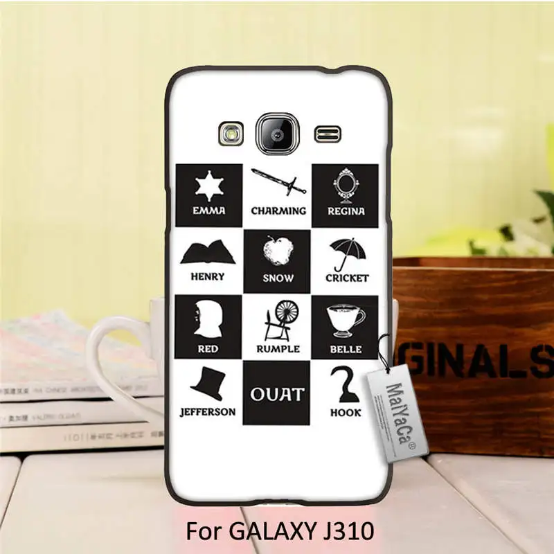 Удивительный пейзаж жесткий pc Черный Телефон Чехол Для GALAXY J310 случае Фрукты