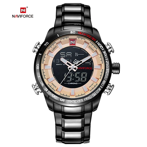 B C E NAVIFORCE Мужские кварцевые аналоговые часы Роскошные модные спортивные наручные часы водонепроницаемые мужские часы из нержавеющей стали часы Relogio Masculino - Цвет: B C E