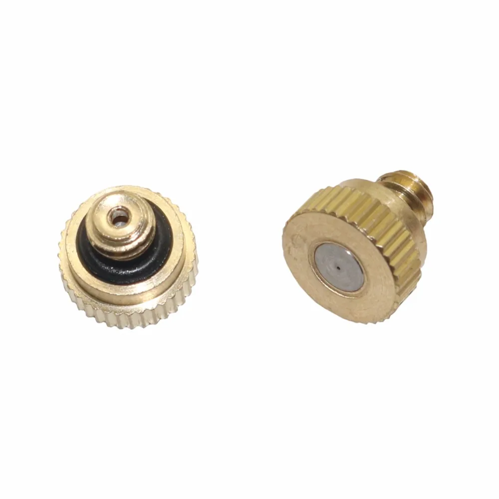 

3/16" Thread 0.2/0.3/0.4/0.5mm Brass Atomization Spray Nozzle Garden Lawn Watering Sprinkler Irrigation Misting Nozzles 20 Pcs