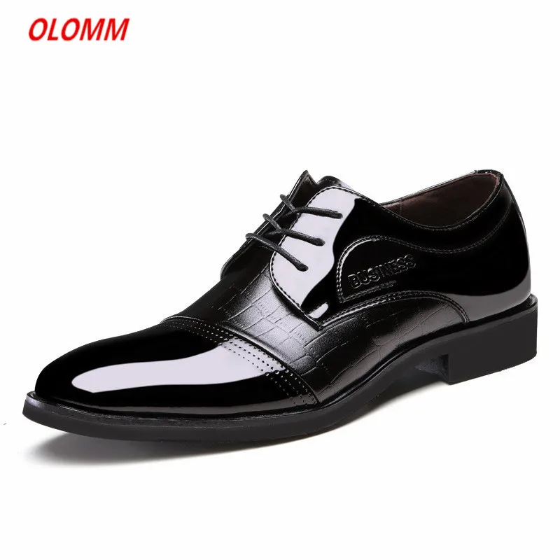 

2020 men wedding shoes microfiber leather formal business pointed toe for man dress shoes men's oxford flats