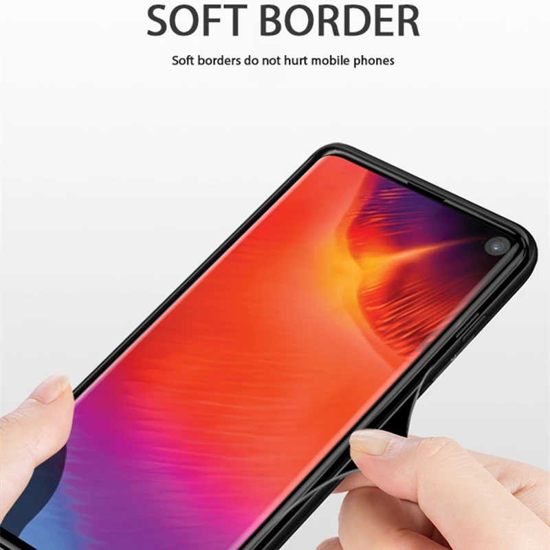 

for Samsung S10 Case Magic Shadow IPAKY S10e Silicone Case Soft Bumper PC Hybrid Shockproof for Samsung Galaxy S10 Plus Case