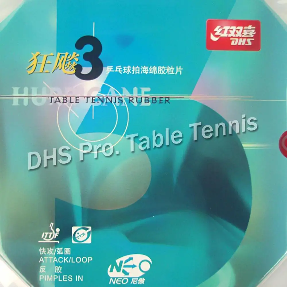 DHS NEO Hurricane 3 hurricanane3 Pips In PingPong Rubber с оранжевой губкой|pingpong rubber|neo hurricane 3hurricane neo |