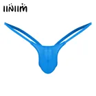 Трусы-стринги мужские, эластичные, с открытой спиной