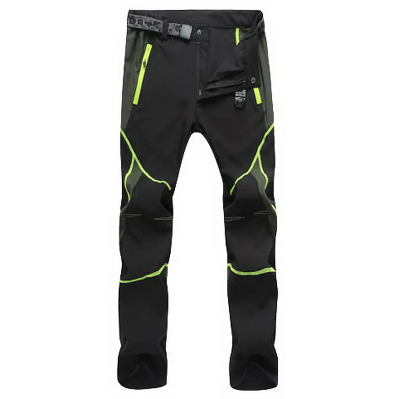 BlackGreen NUONEKO Новые мужские и женские тонкие быстросохнущие походные брюки спортивные дышащие уличные летние Горные Скалолазание треккинговые велосипедные штаны PN17 - Цвет: BlackGreen