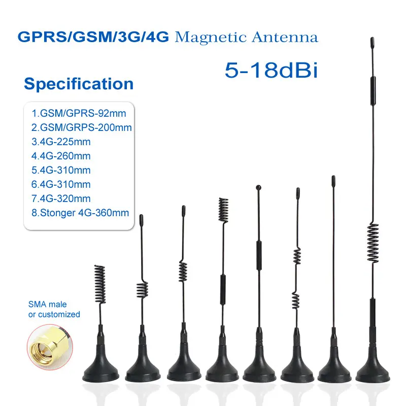 Резьбовая оправа Lte 4G Omni комнатная антенна 8dBi gsm 3g 433Mhz 2,4G Wifi антенна с SMA 1 шт